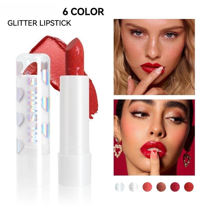Beauty Makeup Stores - Lipstik Glitter Berbintang Lipstik Matte Tahan