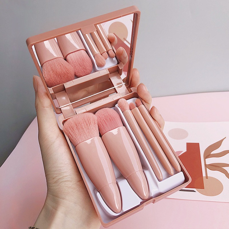 Huda Beauty Makeup Brush Set - 1/2set Set Kuas Rias Portabel dengan