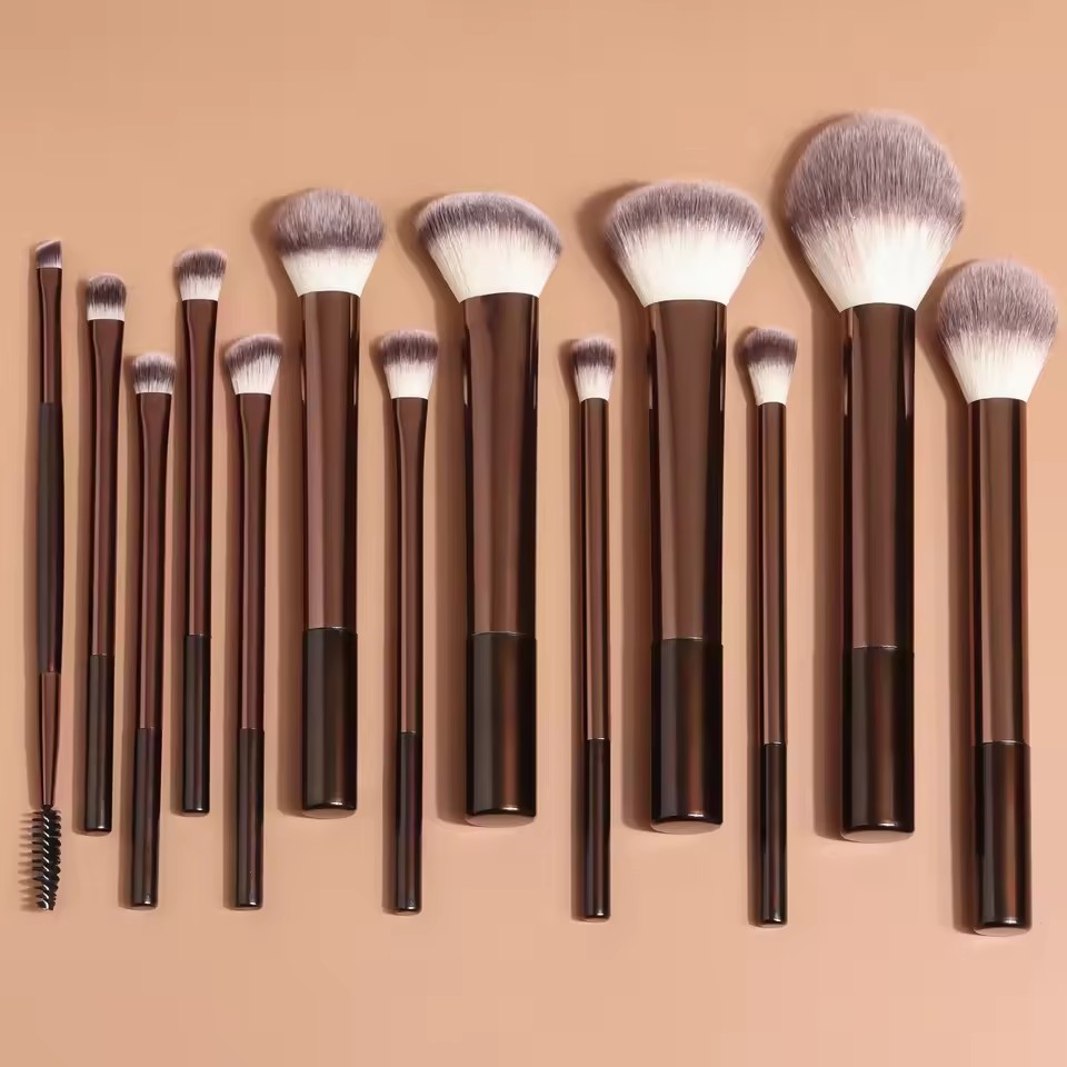 Huda Beauty Makeup Brush Set - 13 Buah Set Kuas Rias Wajah