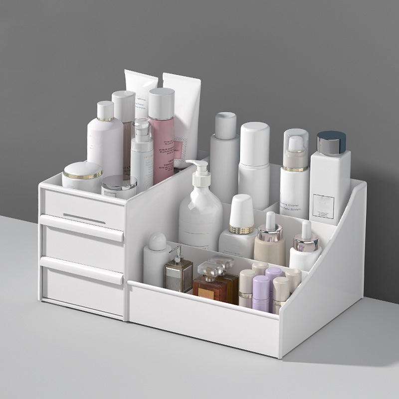 Beauty Makeup Desk - Kotak penyimpanan Makeup, Laci kapasitas besar