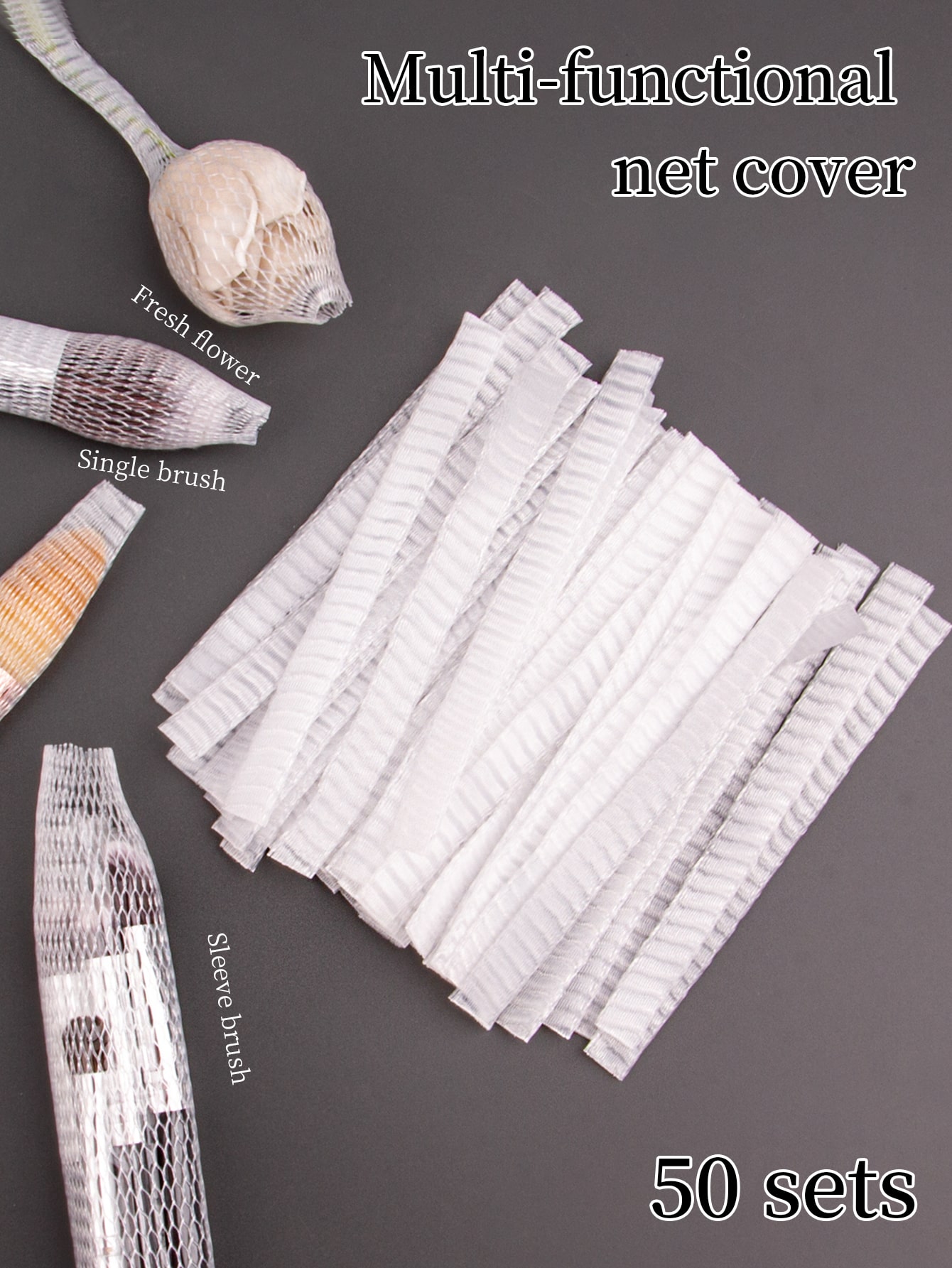 Beauty Makeup Kit - 50PCS Set Jaring Pelindung Kuas Makeup