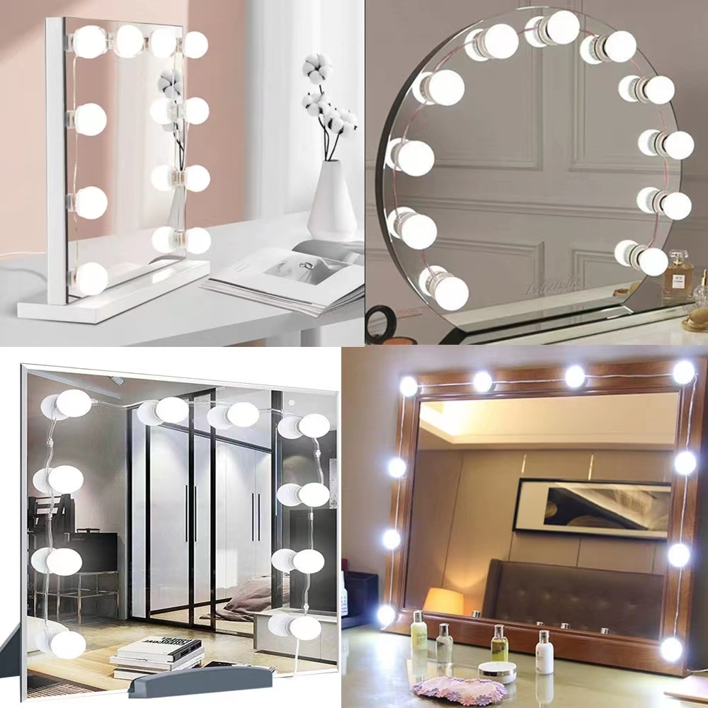 Beauty Makeup Desk - Lampu LED cermin pasta bola lampu