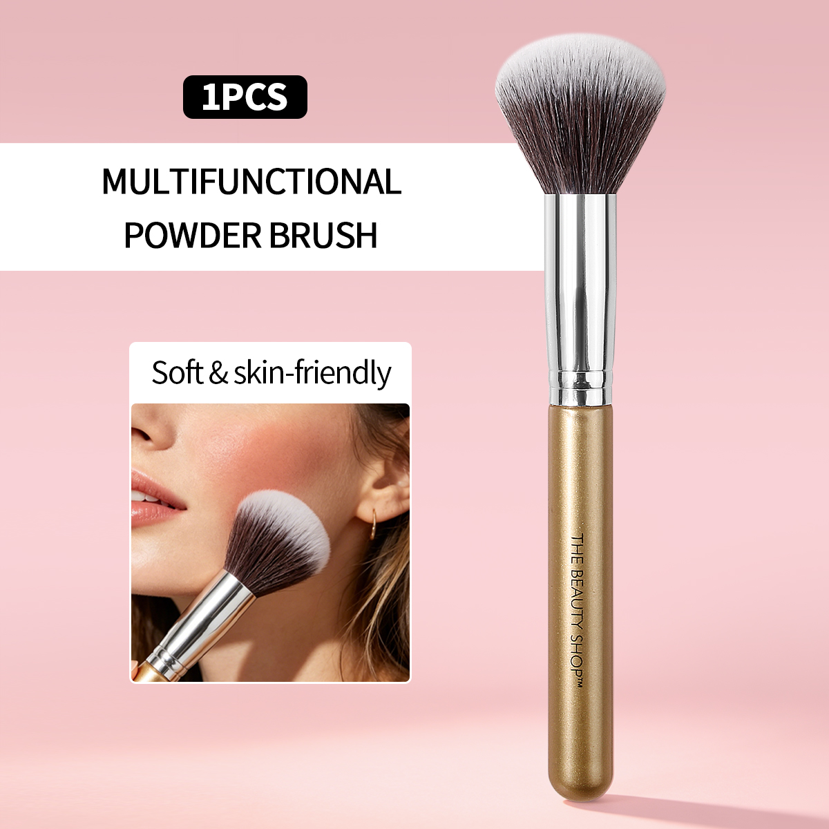 Makeup Beauty Ro - Kuas Makeup Bedak Blush Ukuran Besar,