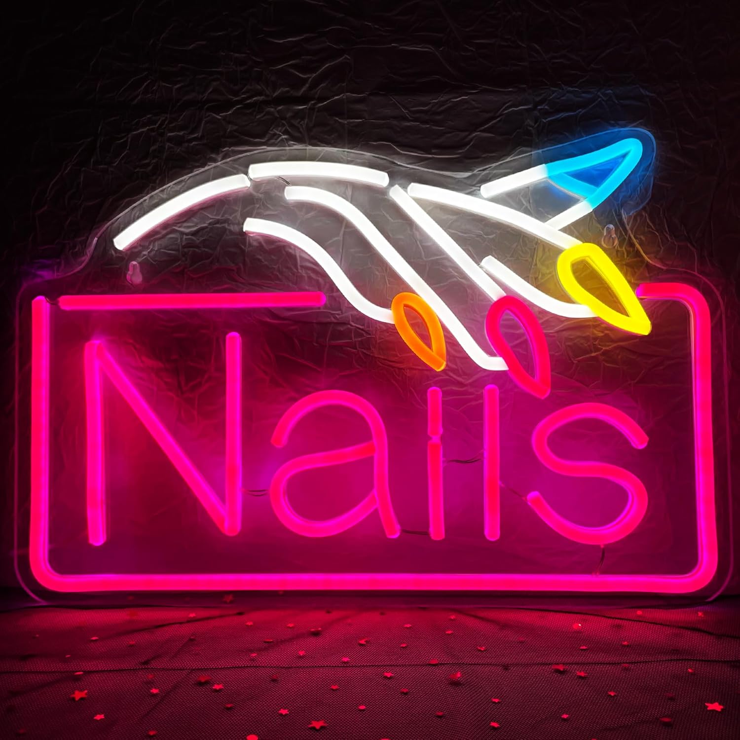 Beauty Makeup Stores - Lampu Dinding Bisnis Neon Sign USB