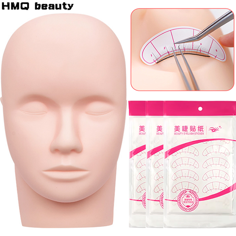 Beauty Makeup Training - Kepala Latihan Ekstensi Bulu Mata Kit