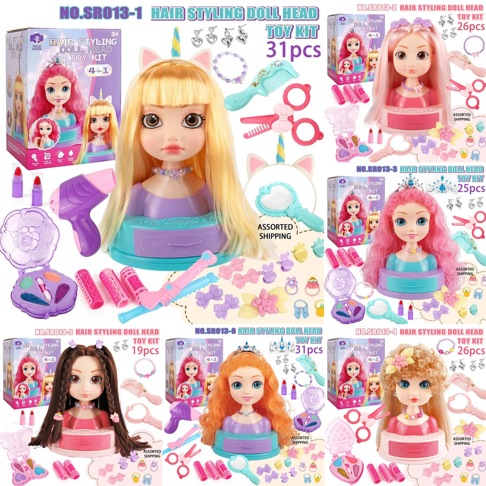 Beauty Makeup Kit - Set Mainan Rias Kepala Boneka Penata