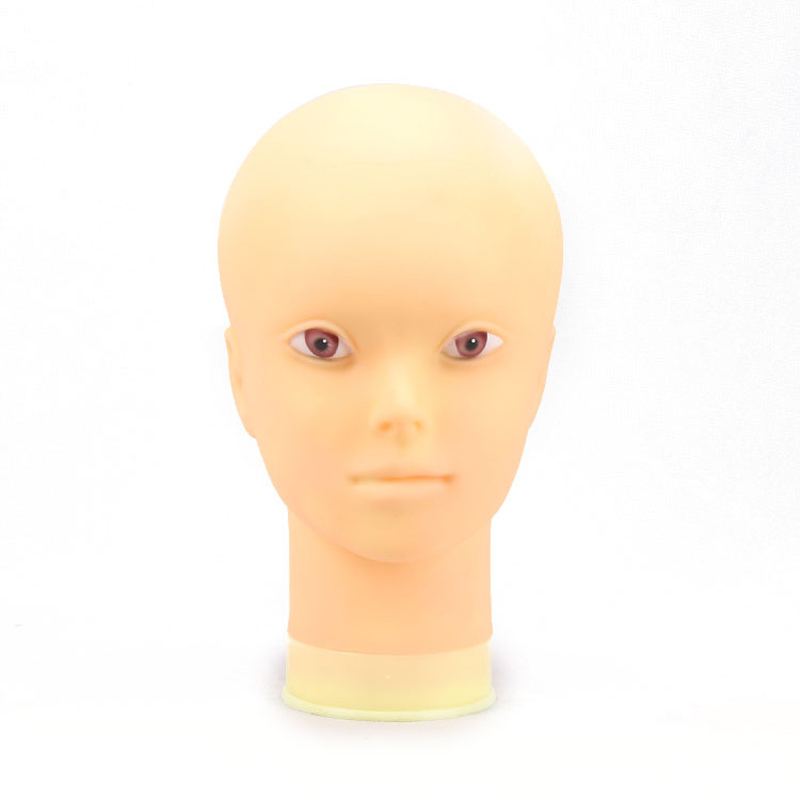 Beauty Makeup Training - Kepala Manekin Latihan Wig Rambut Tipis