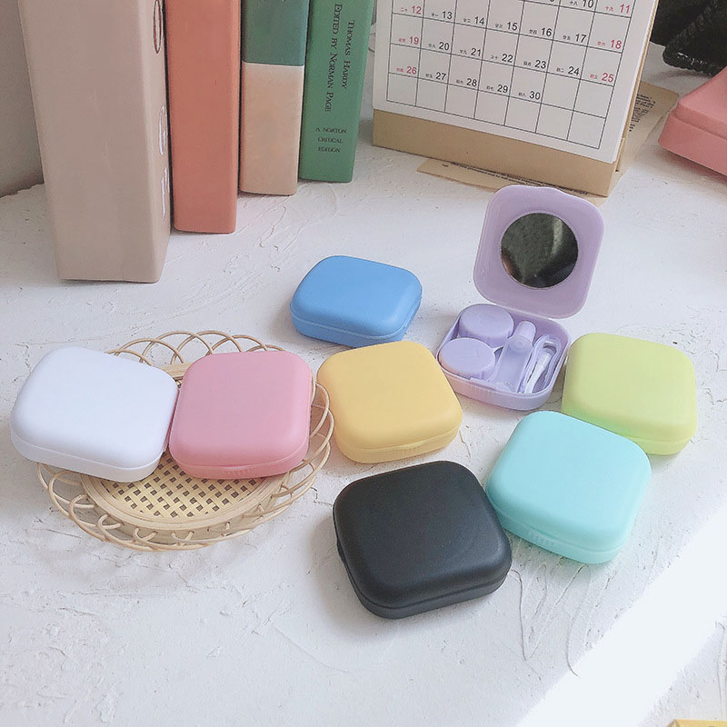 Beauty Makeup Kit - Kotak lensa kontak Mini, wadah perjalanan