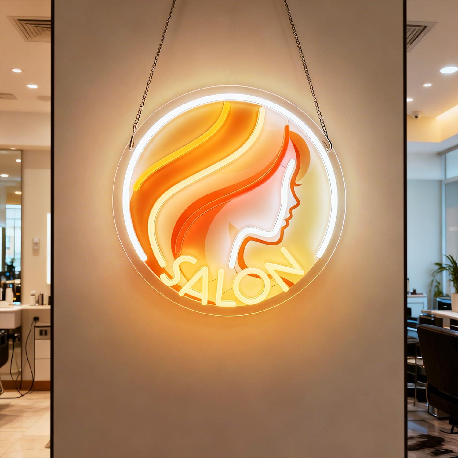Makeup Beauty Lounge - Lampu LED Neon Sign USB Dimmable
