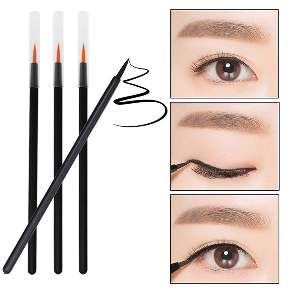 100 Buah Kuas Eyeliner Sekali  - Makeup Brush Set ulasan dan harga