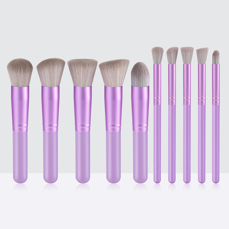 10 Buah Set Kuas Rias Minin Ko - Huda Beauty Makeup Brush Set ulasan dan harga