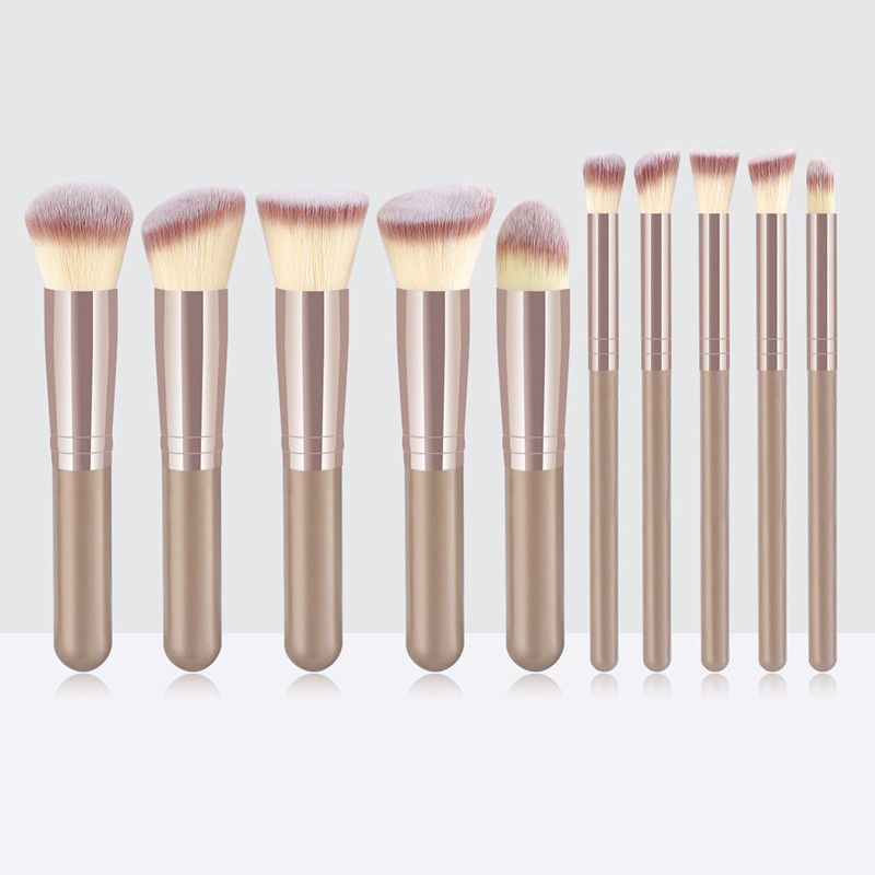 10 Buah Set Kuas Rias Minin Ko - Huda Beauty Makeup Brush Set ulasan dan harga
