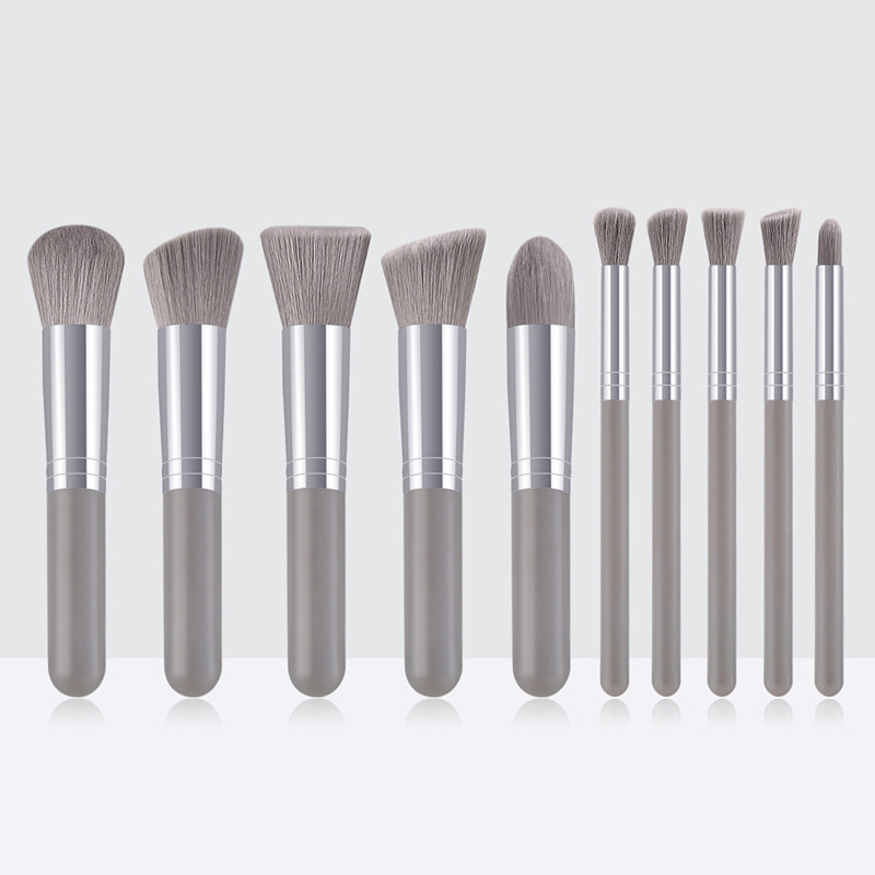 10 Buah Set Kuas Rias Minin Ko - Huda Beauty Makeup Brush Set ulasan dan harga