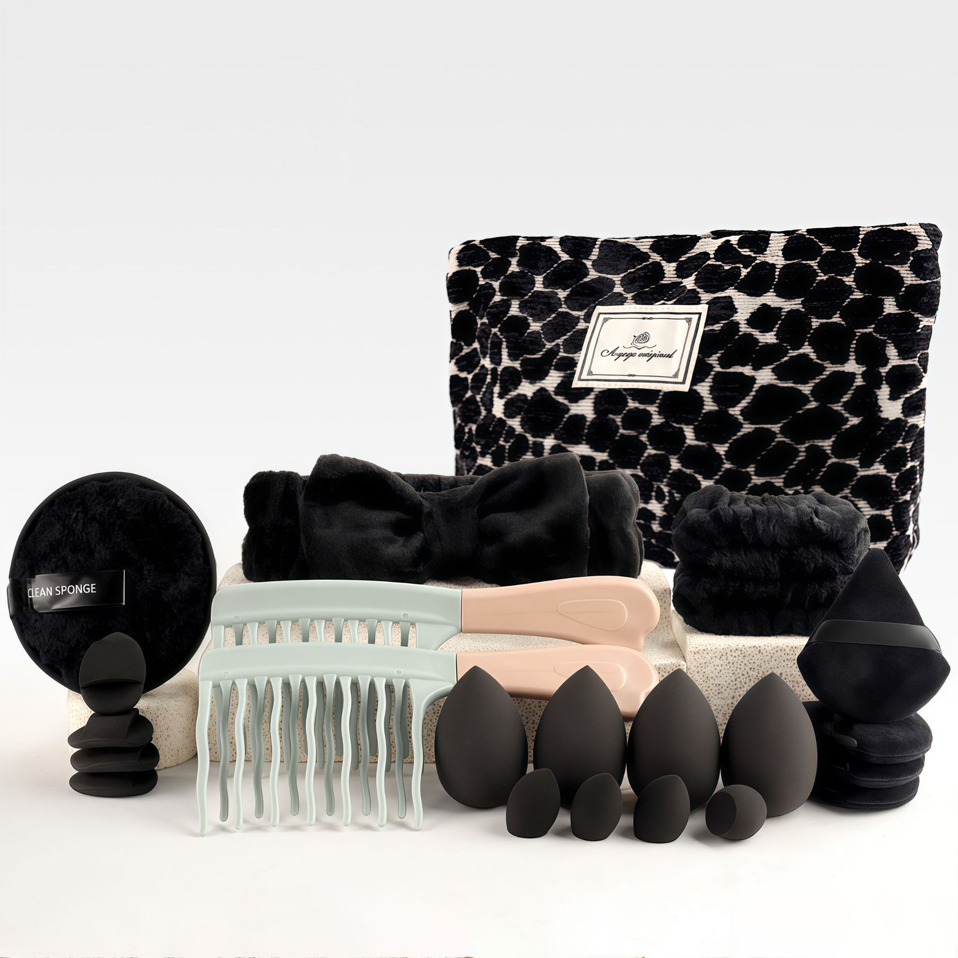 Set Kuas Makeup Gaya Chic deng - Makeup Brush Set ulasan dan harga