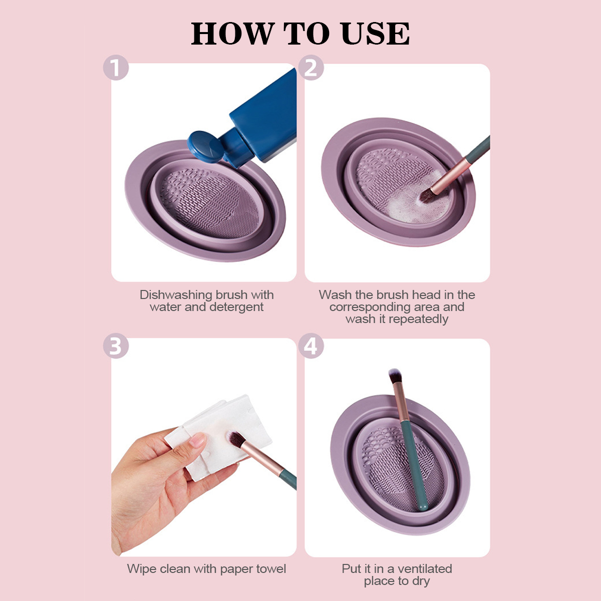 Mangkuk Pembersih Kuas Makeup  - Beauty Home Makeup ulasan dan harga