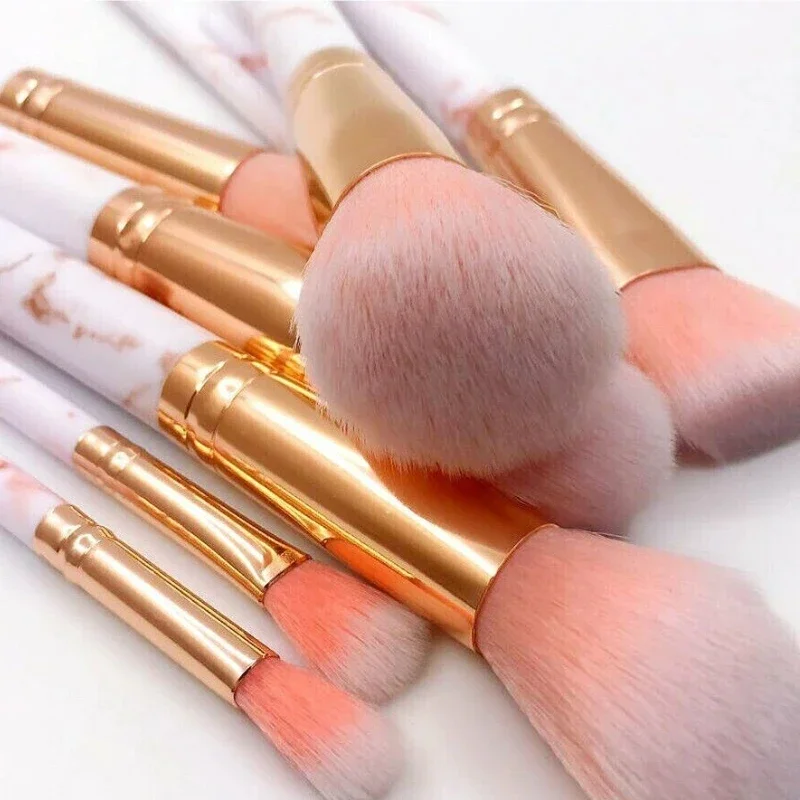 10Pcs Kuas Makeup Marmer untuk - Makeup Beauty Ro ulasan dan harga