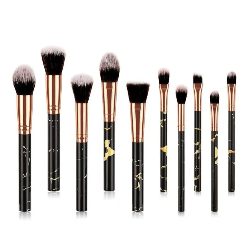 10Pcs Kuas Makeup Marmer untuk - Makeup Beauty Ro ulasan dan harga