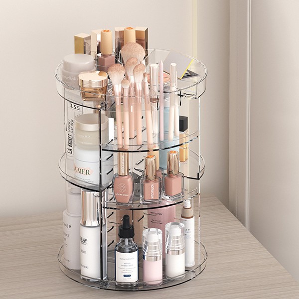 Rak Penyimpanan Kosmetik Berpu - Beauty Makeup Desk ulasan dan harga