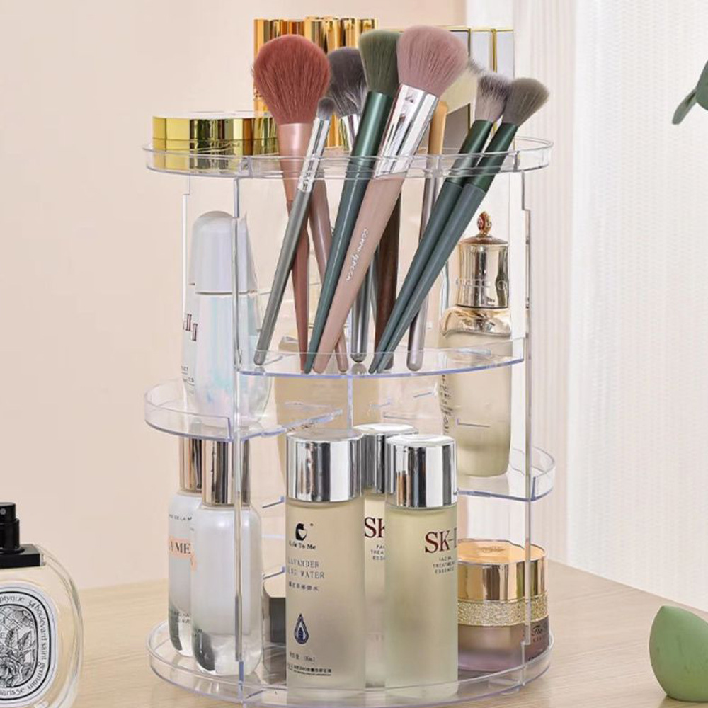 Rak Penyimpanan Kosmetik Berpu - Beauty Makeup Desk ulasan dan harga