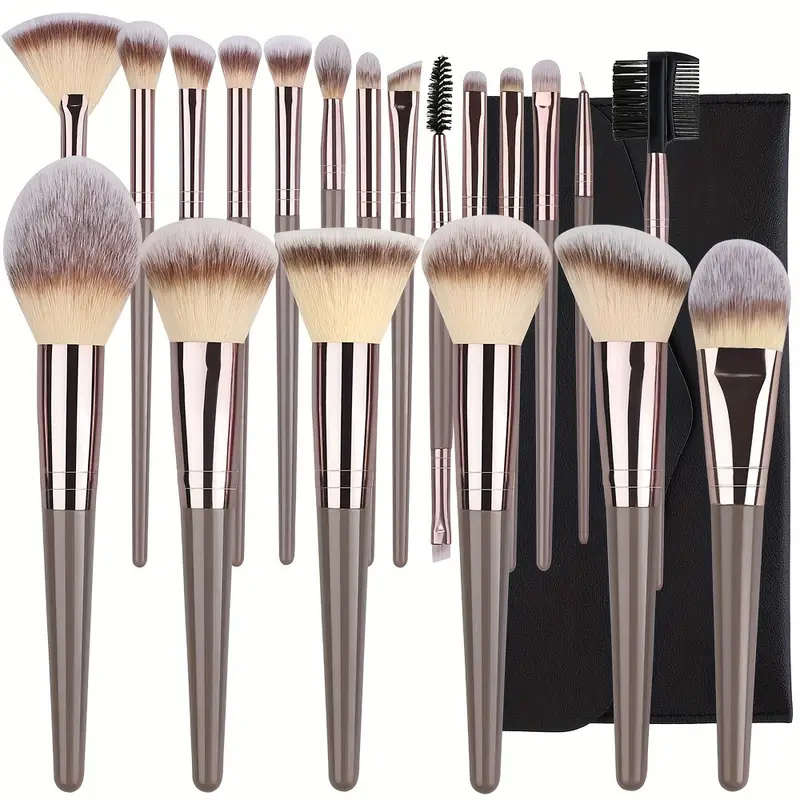 10-20 Buah Set Kuas Rias Wajah - Huda Beauty Makeup Brush Set ulasan dan harga