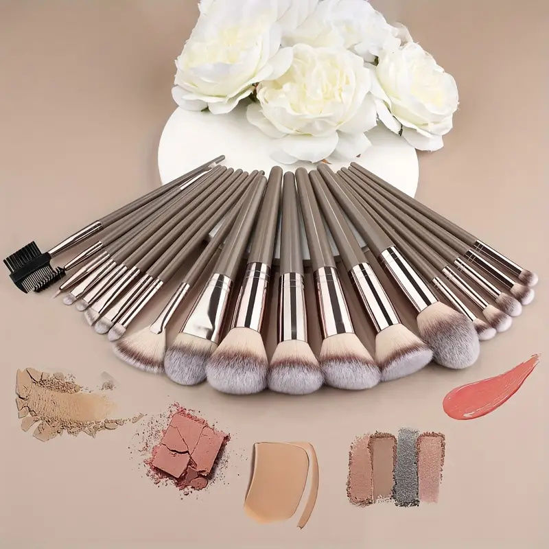 10-20 Buah Set Kuas Rias Wajah - Huda Beauty Makeup Brush Set ulasan dan harga