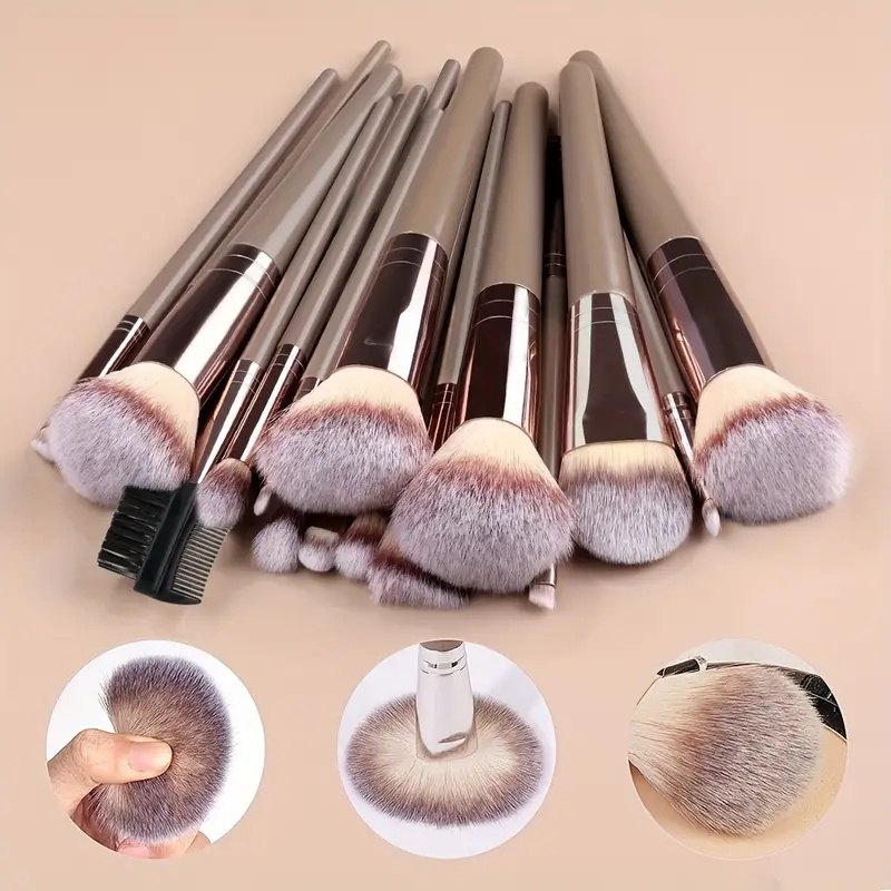 10-20 Buah Set Kuas Rias Wajah - Huda Beauty Makeup Brush Set ulasan dan harga