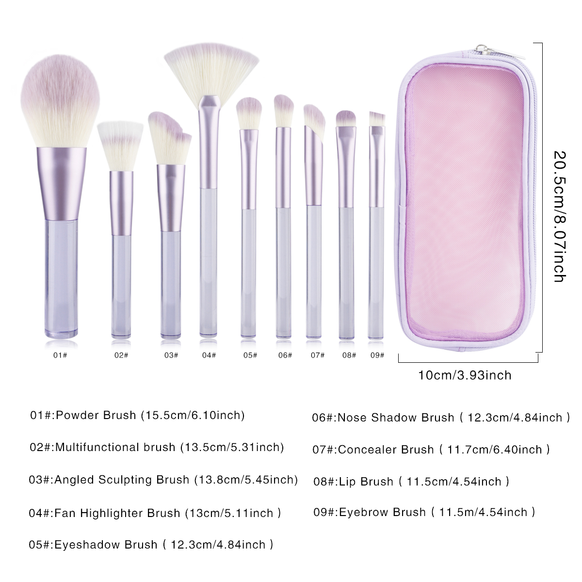 Set Kuas Rias 9 Buah, Alat Kec - Huda Beauty Makeup Brush Set ulasan dan harga