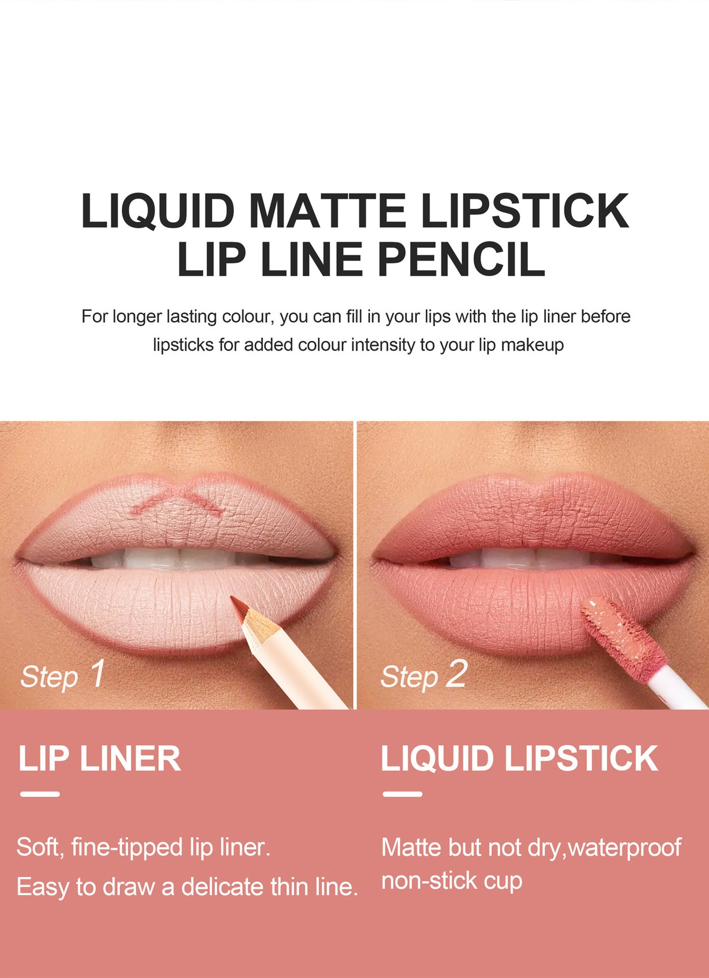 Set Lip Liner dan Lipstik 12 W - Beauty Makeup Stores ulasan dan harga