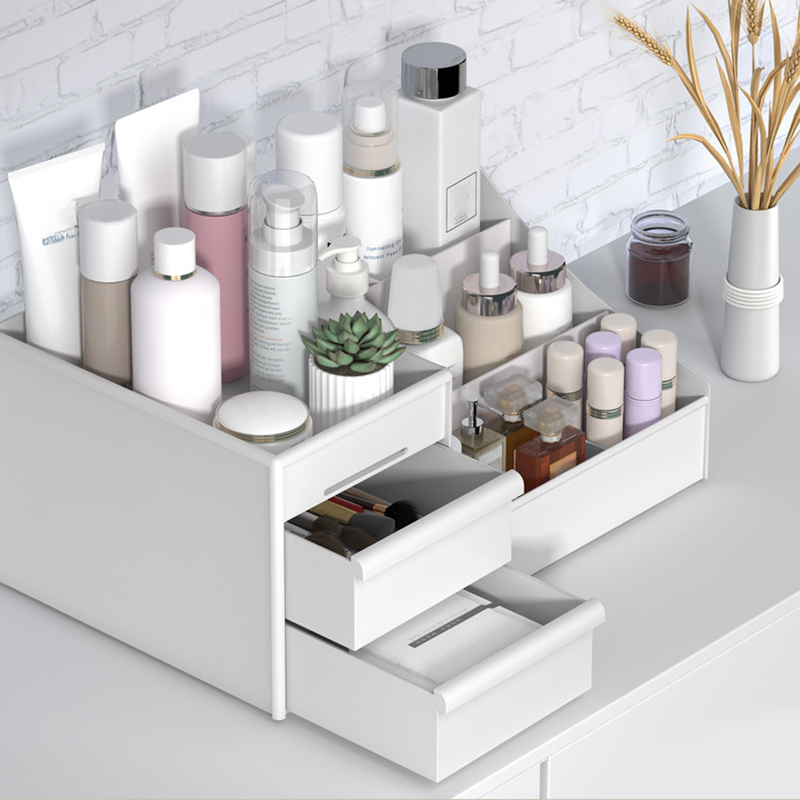 Kotak penyimpanan Makeup, Laci - Beauty Makeup Desk ulasan dan harga