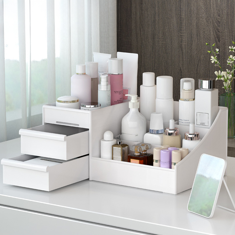 Kotak penyimpanan Makeup, Laci - Beauty Makeup Desk ulasan dan harga