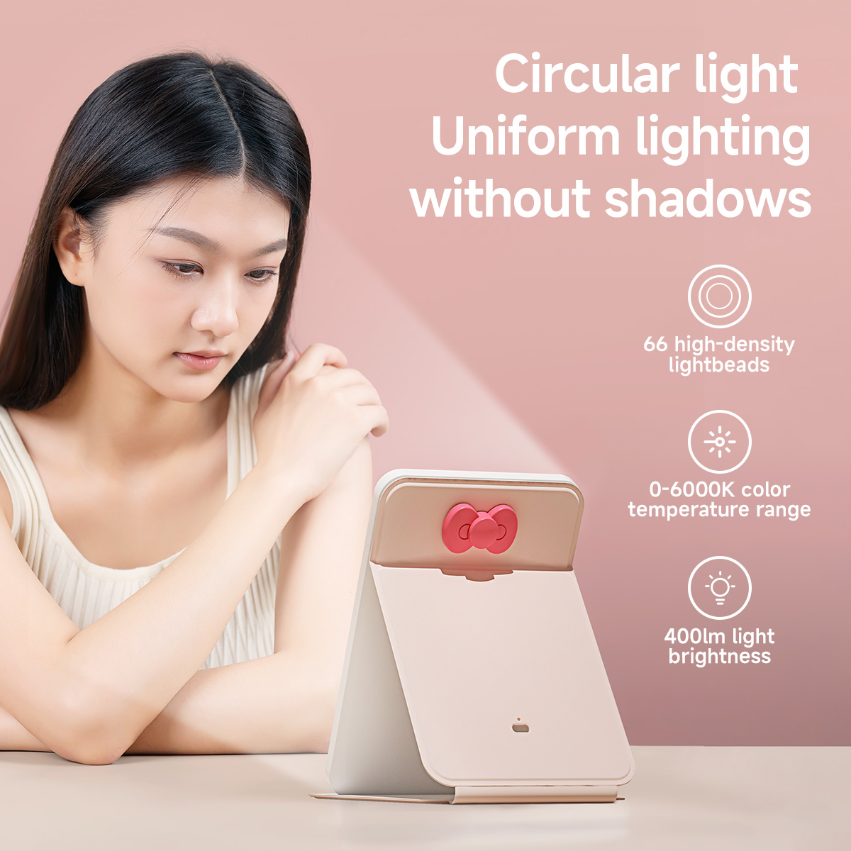 DOCO cermin rias LED portabel  - Beauty Lab Makeup ulasan dan harga