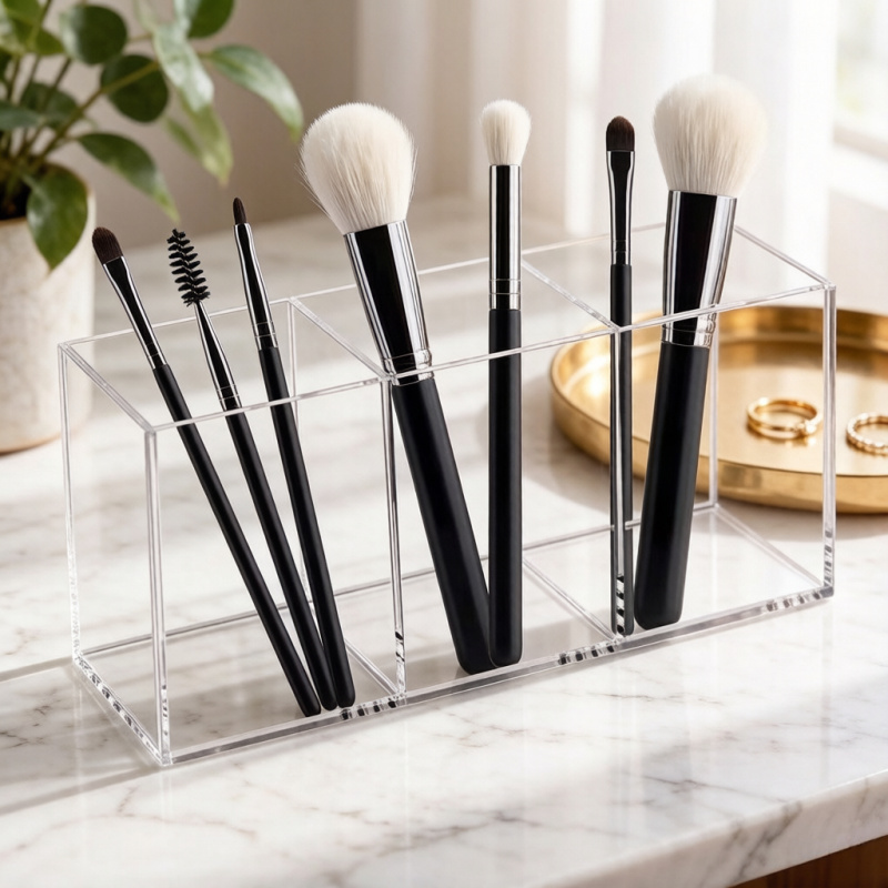 Kotak Penyimpanan Lipstik Akri - Beauty Makeup Desk ulasan dan harga