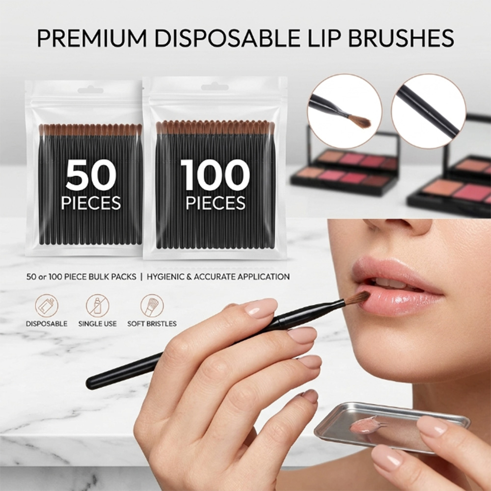 50/100 Buah Set Kuas Bibir Sek - Beauty And Makeup Quotes ulasan dan harga