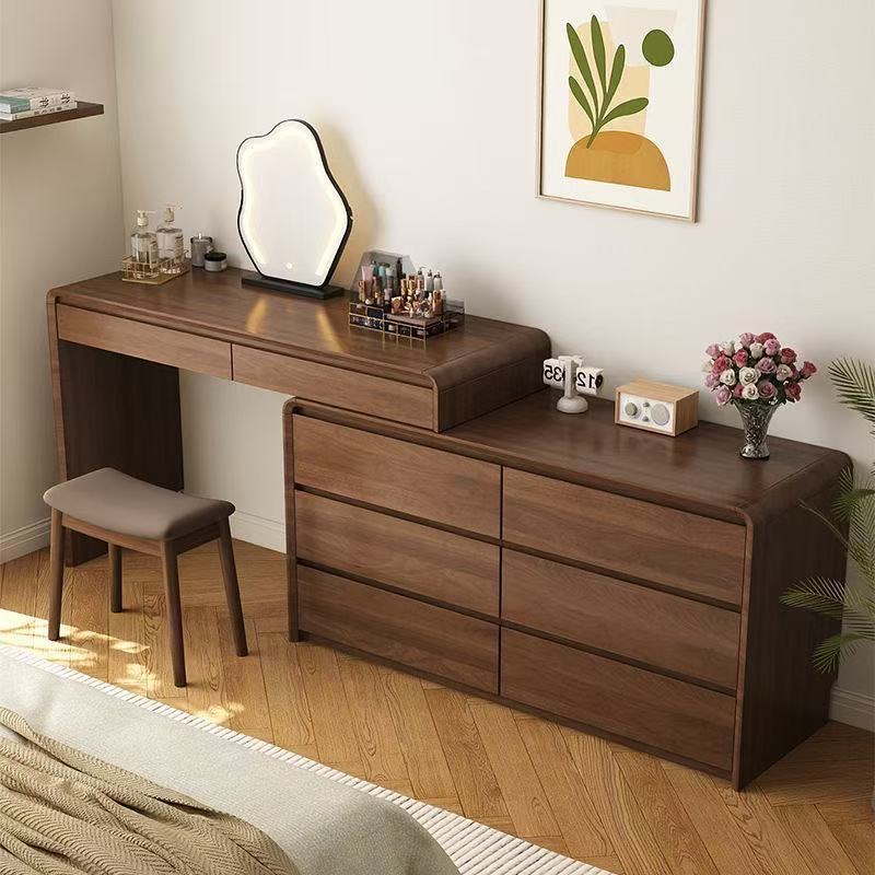 Meja Rias Modern Rak Kayu Meja - Makeup Beauty Lounge ulasan dan harga
