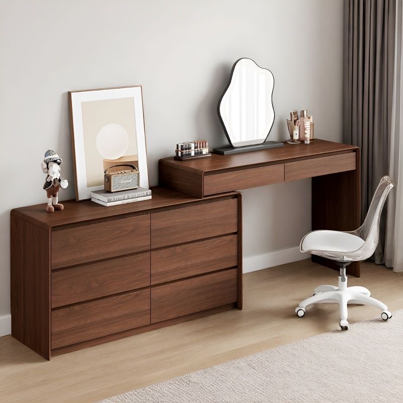 Meja Rias Modern Rak Kayu Meja - Makeup Beauty Lounge ulasan dan harga