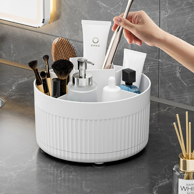 360 °   Wadah Penyimpanan Kuas - Beauty Makeup Desk ulasan dan harga