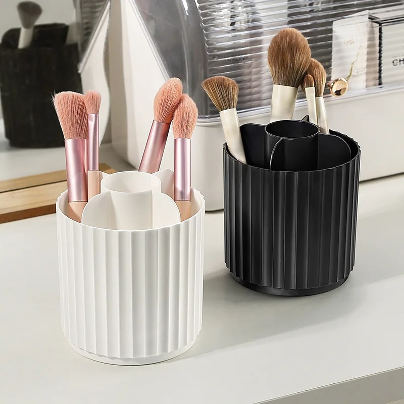 Tempat Kuas Rias dengan Tutup  - Beauty Makeup Desk ulasan dan harga