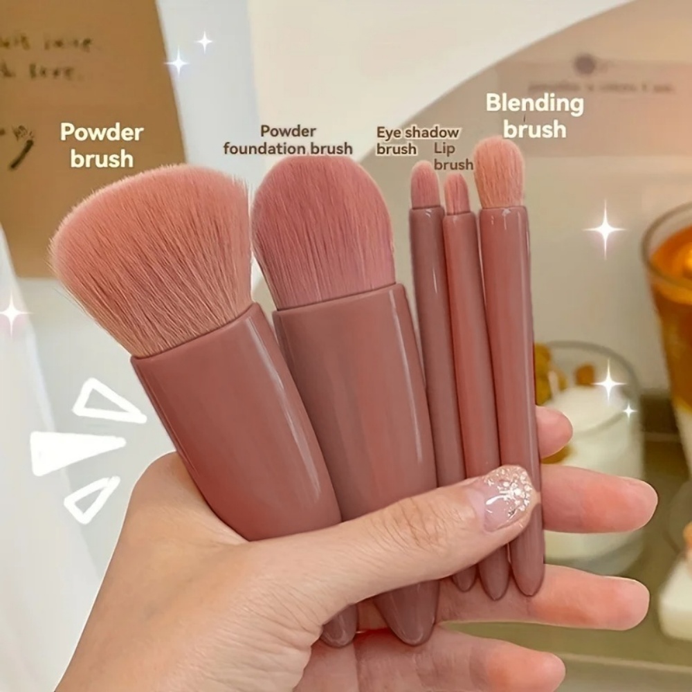 5Pcs Set Kuas Kosmetik Portabe - Beauty Makeup Kit Box ulasan dan harga