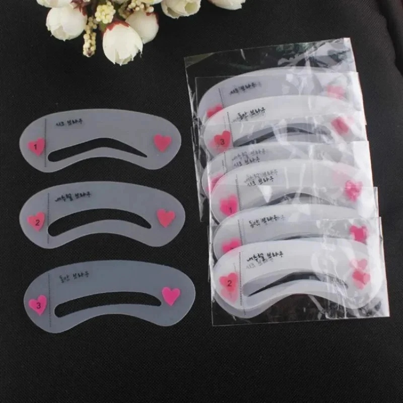 1/2/4/6set Set Stensil Alis ya - Beauty Makeup Kit ulasan dan harga