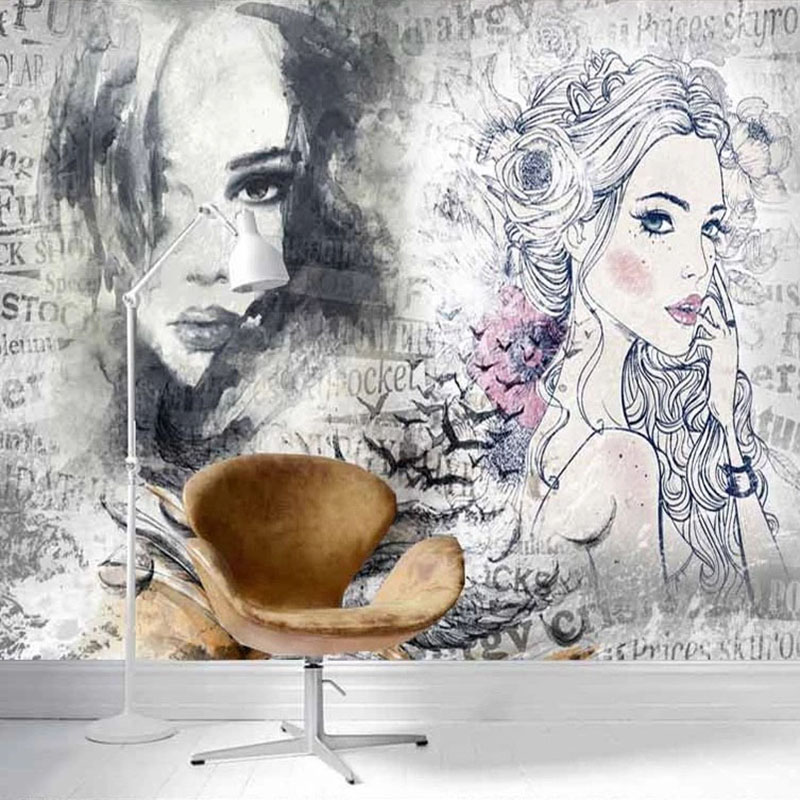 Poster Grafiti Kecantikan Mode - Makeup Beauty House ulasan dan harga