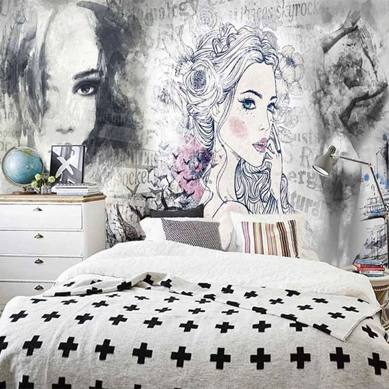 Poster Grafiti Kecantikan Mode - Makeup Beauty House ulasan dan harga