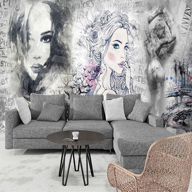 Poster Grafiti Kecantikan Mode - Makeup Beauty House ulasan dan harga