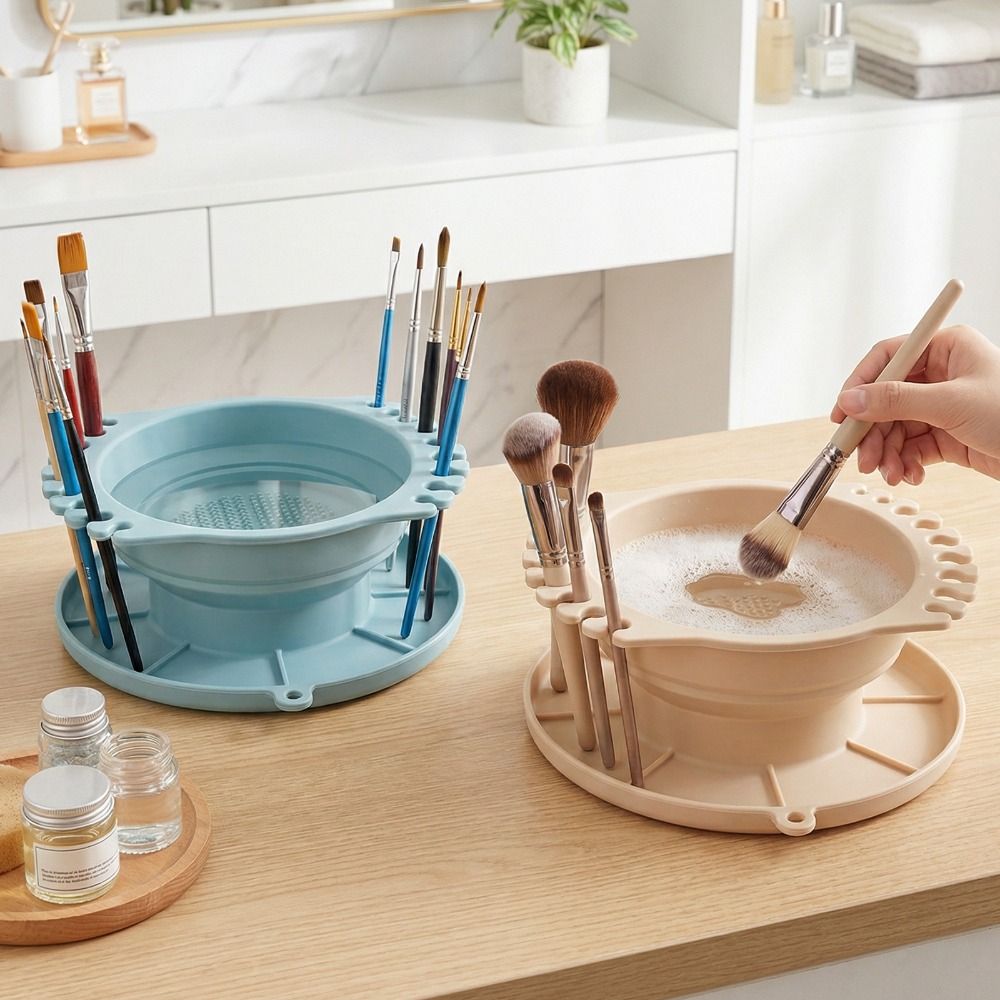 Mangkuk Pembersih Kuas Makeup  - Makeup Brush Set ulasan dan harga