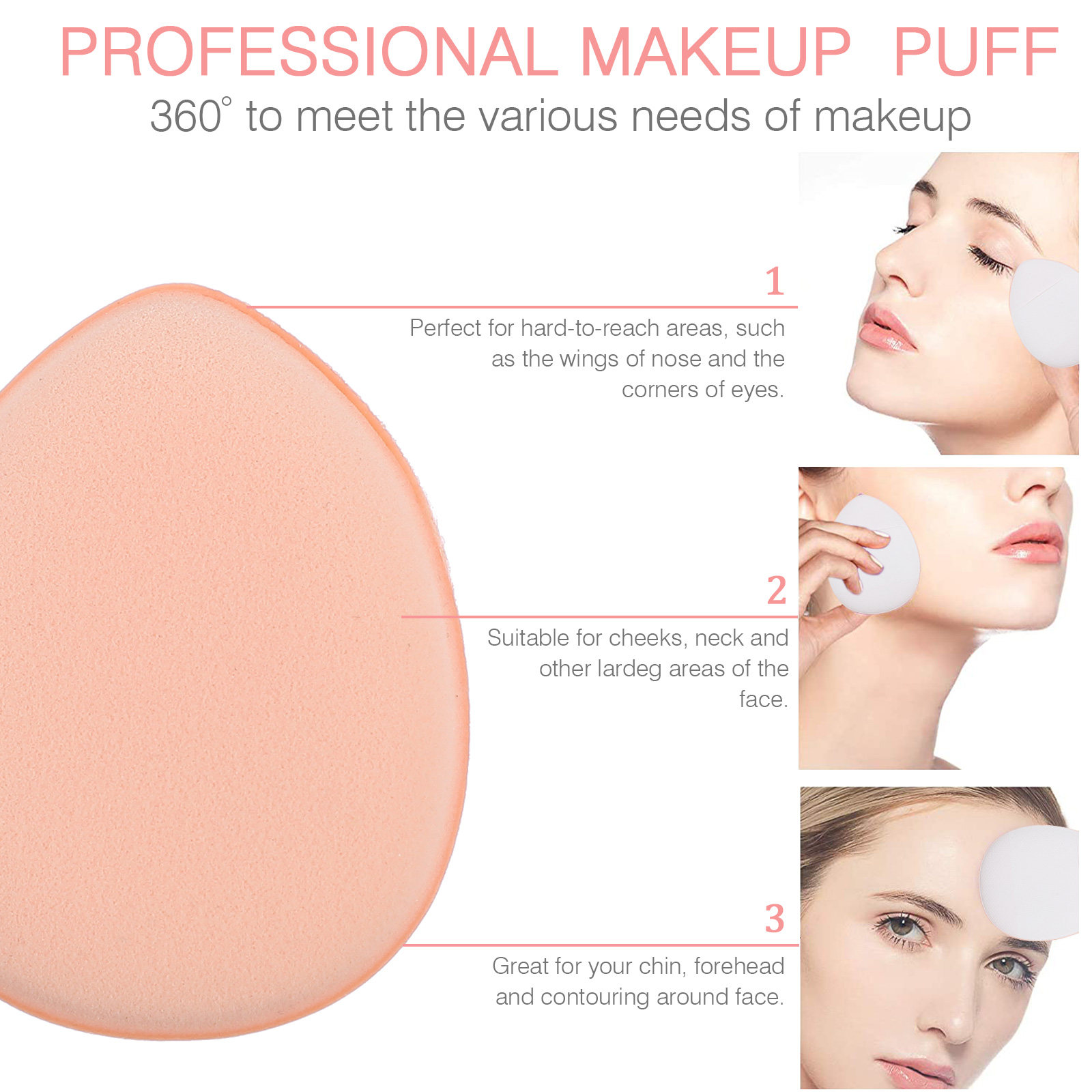 20Pcs Spons Bedak Mini untuk P - Beauty Zone Makeup ulasan dan harga