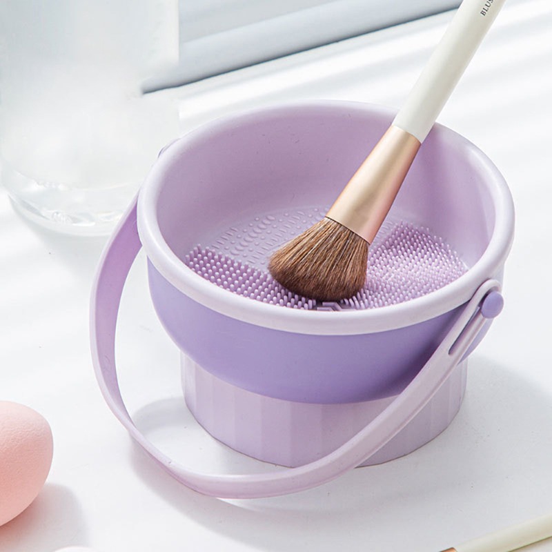 Bola Pencuci Kuas Makeup Silik - Makeup Brush Set ulasan dan harga