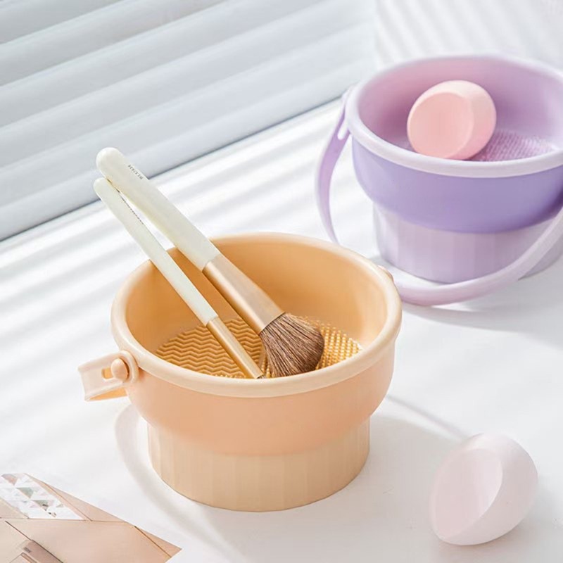 Bola Pencuci Kuas Makeup Silik - Makeup Brush Set ulasan dan harga