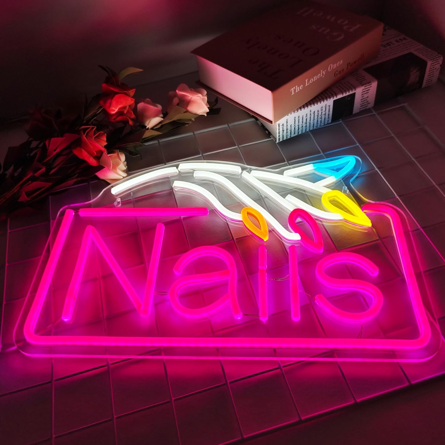 Lampu Dinding Bisnis Neon Sign - Beauty Makeup Stores ulasan dan harga