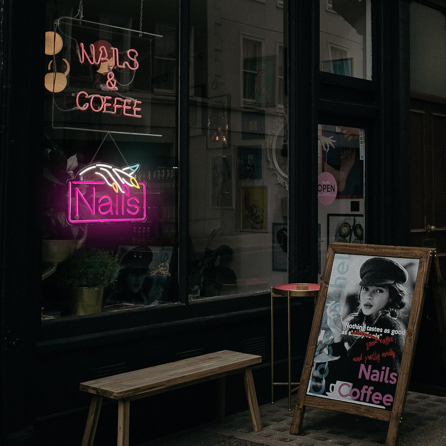Lampu Dinding Bisnis Neon Sign - Beauty Makeup Stores ulasan dan harga