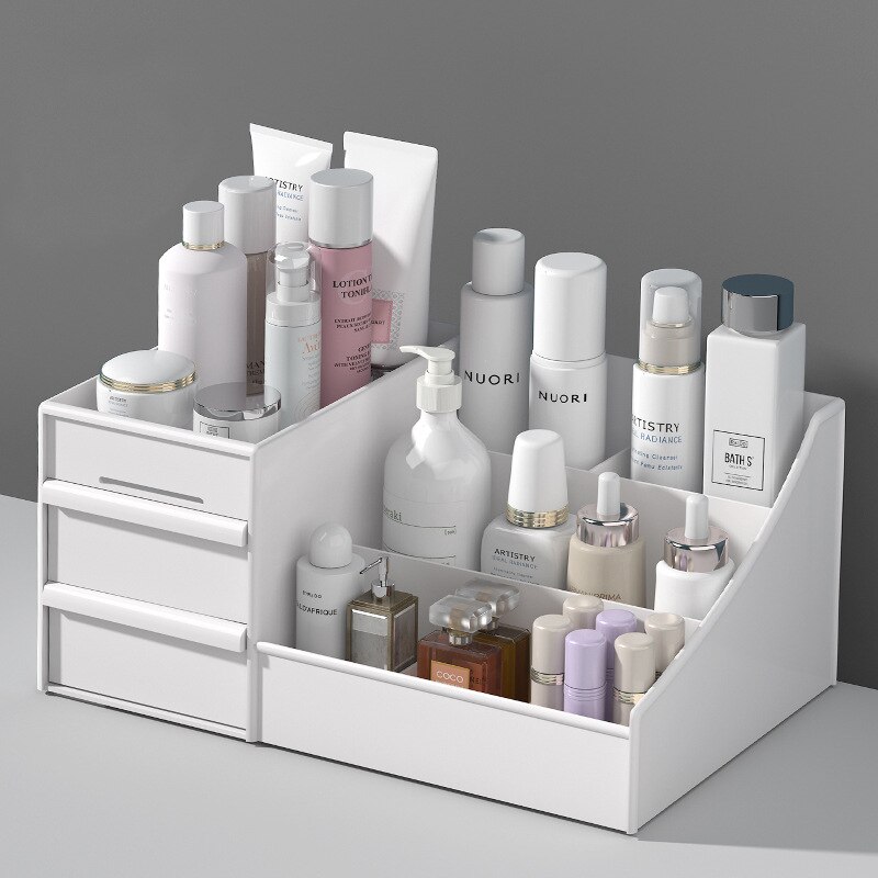 1 buah kotak penyimpanan makeu - Beauty Makeup Desk ulasan dan harga