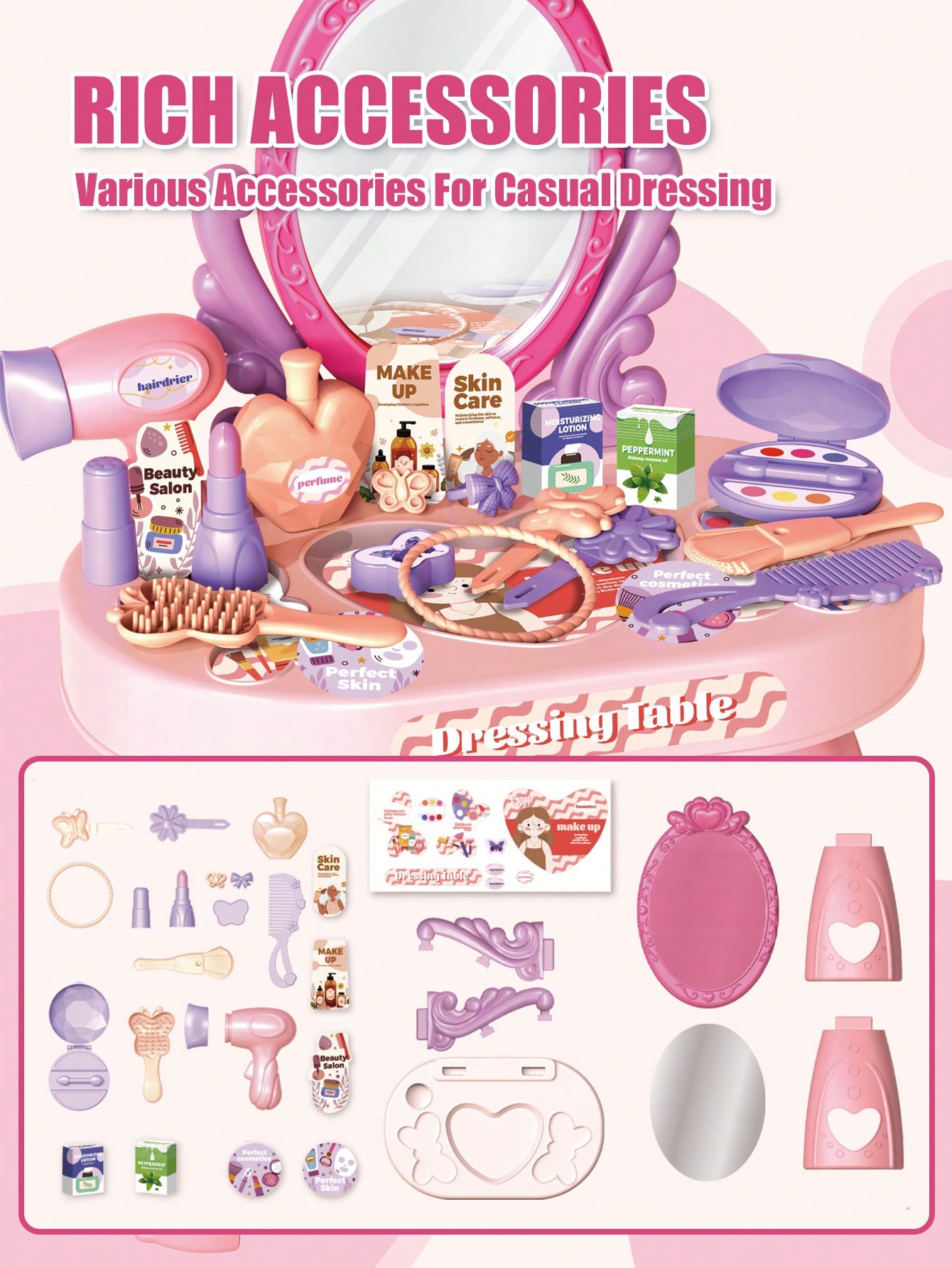 Set Mainan Meja Rias Putri Ana - Beauty Makeup Desk ulasan dan harga